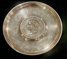 Christofle Silverplate Napoleon Empereur Bee Desk Tray Vide Poche Dish