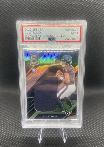 2023 Panini Spectra Monumental Memorabilia Rookie C.J. Stroud PSA 9 /99