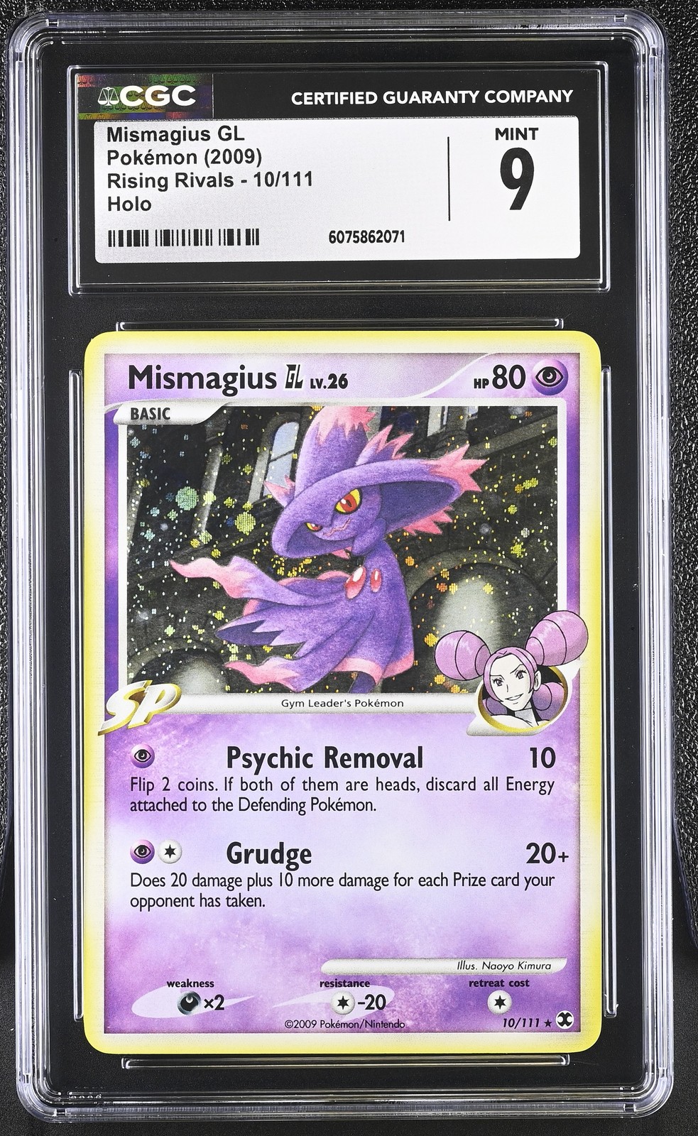 CGC 9 MINT Mismagius GL 2009 Rising Rivals 10/111 Holo Pokemon Card