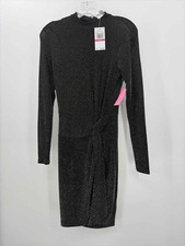 MICHAEL Michael Kors Black Size XXS Knee Length Long Sleeve Dress