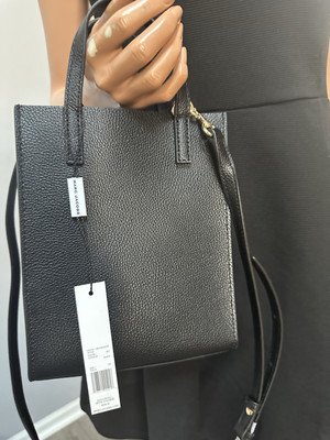 New Marc Jacobs Micro Tote Black Leather Lock And Key Charm