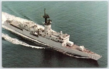 USS Aylwin FF-1081 Knox Class Frigate US Navy 1971 Postcard