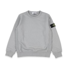 Stone Island Stone Kids Wappen Patch Round Neck Sweatshirt (Gray) 146710753