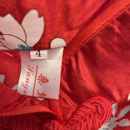 Lot Of 4 Child’s Dress Asian Style Qipao Other. Sizes 2 (2 Ea) 4 (1 Ea) 8 (1 Ea) - Picture 16 of 17