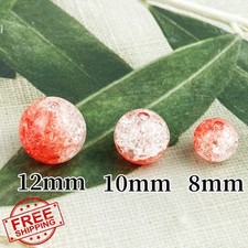 100pc 12mm Mix Color Crackle Acrylic Beads Spacer Jewelry