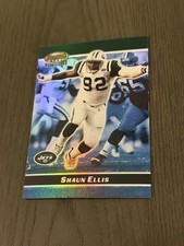 2000 Bowman's Best /1499 #132 SHAUN ELLIS New York Jets Football Card Rookie RC. rookie card picture