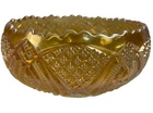 RARE Vintage Imperial Glass Marigold Carnival Glass Diamond Pattern Bowl Read