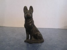Vintage Mini 3" Metal German Shepherd Dog