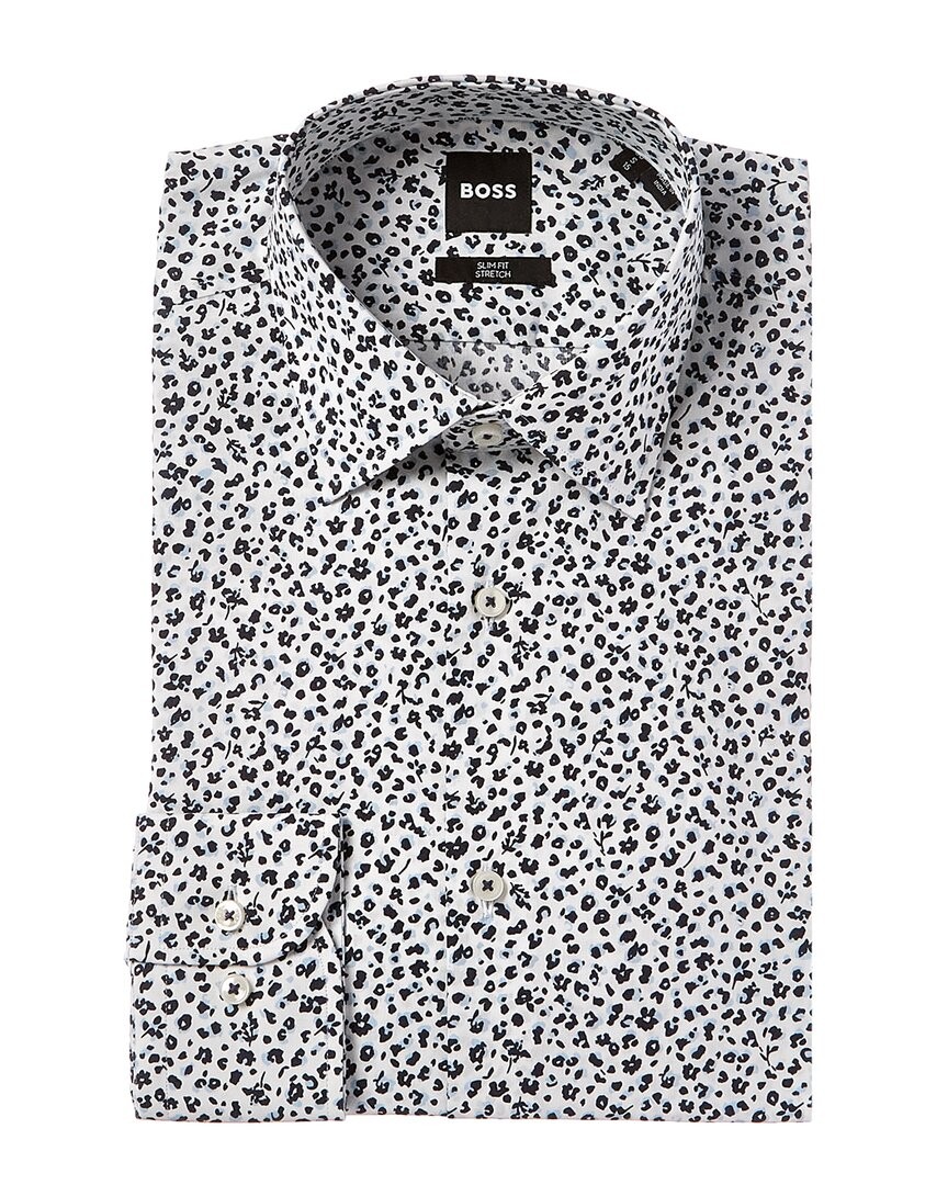 Мужская приталенная рубашка Boss By Hugo Boss Hank 9190₽