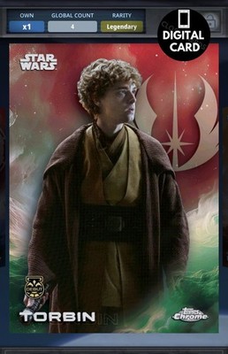 5cc TORBIN DATHOMIR RED TOPPS CHROME 25 LEGENDARY Star Wars Card Trader
