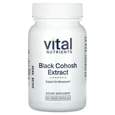 Black Cohosh Extract, 250 mg, 60 Vegan Capsules