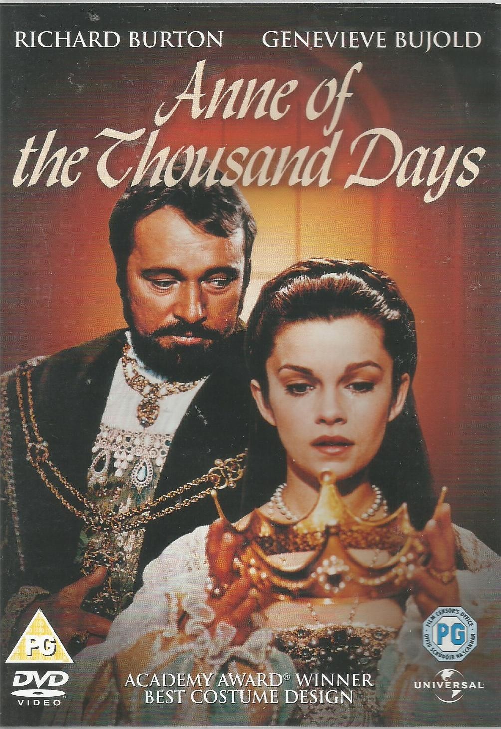 Anne Of The Thousand Days DVD Richard Burton Genevieve Bujold historical drama