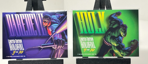 1994 Marvel Masterpieces Silver Holofoil Cards Complete Set 1-10 Limited Edition - Picture 4 of 11
