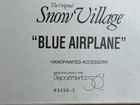 Vintage 1992 Blue Snow Village Airplane With Original Packaging #5458-5 — photo 4