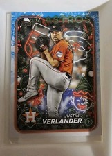 Justin Verlander 2024 Topps Holiday Baseball #H68 Houston Astros 