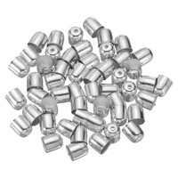 Quasten FüR AnhäNger, 50 StüCk, Silber, 8X9Mm