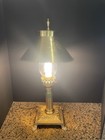 Brass Electric Table Lamp Paris Orient Express Istanbul Railroad — photo 3