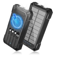 Solar Charger Power Bank 49800Mah with 4 Built-In Cables NAWEST VERSION