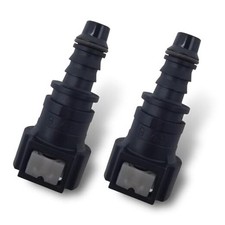 Automobile Fuel Line Quick Connector, 9.49-ID8 Straight 2 PCS Black Straight