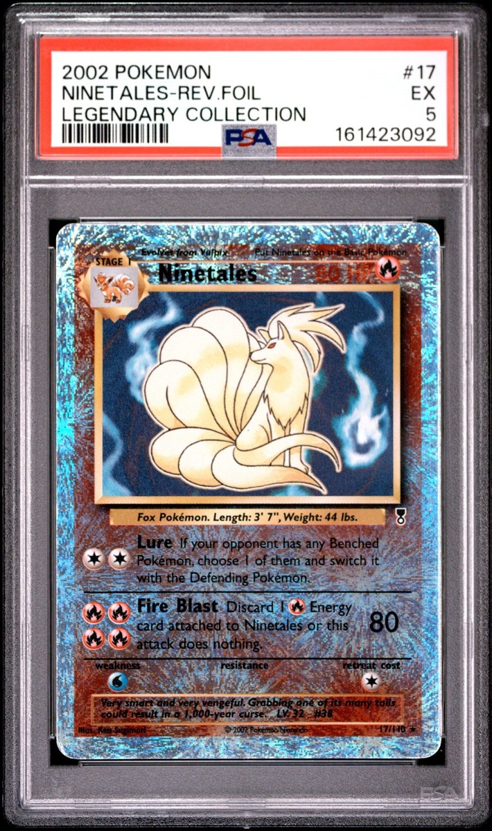 2002 ninetales pokemon card Legendary Collection Holo #17 PSA 10 GEM MINT on Fanatics Collect Ninetales #17 Prices | Pokemon
