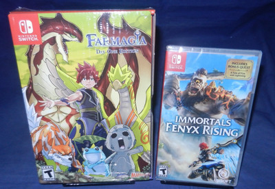 Switch NEW, Farmagia Day One Edition, w/Music, Art Book, Immortals Fenyx Rising