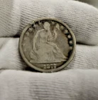 1877 S US Seated Liberty Half 50c VG (Cleaned,Rim Nick)