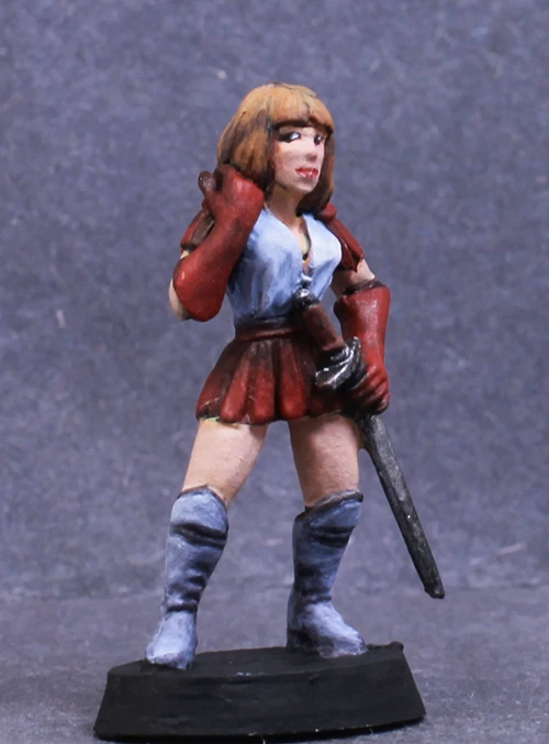 Bailarina de sombras femenina de metal pintado Ral Partha Dungeons and Dragons, RPG Foto 3 de 4