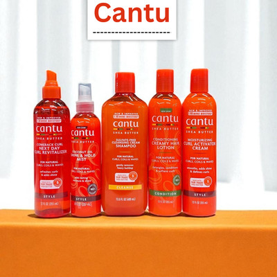 Cantu Sheabutter Haarpflege Set - Shampoo, Creme & Stylingspray (237-400ml)