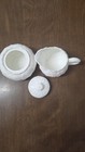 COALPORT : 3” SUGAR BOWL 3” CREAMER Cabbage Countryware WHITE Bone China ENGLAND — photo 3