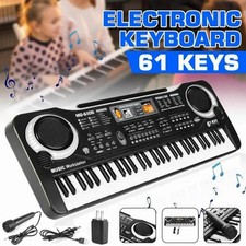 61 Keys Electric Piano Digital Music Electronic Mic Keyboard Kid Christmas Gift