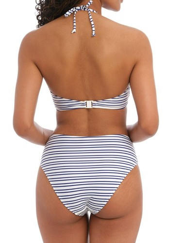 Freya New Shores Bikini Top Halter Underwired Lined Halter Ties Stripe Swimwear - Picture 2 of 4