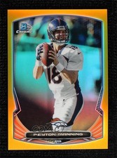 2014 Bowman Chrome Gold Refractor 49/50 Peyton Manning #24 HOF u0u