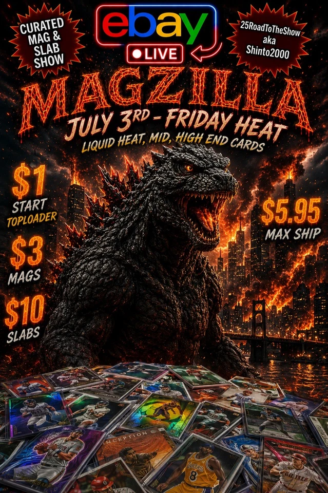 🔥CURATED MAGZILLA HEAT🔥 - $1 $3 $5 Start Singles - FRI JUL 10th
