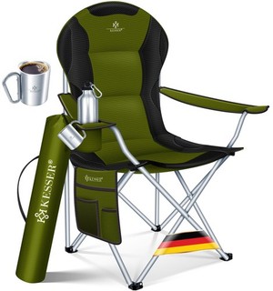 RETOURE Campingstuhl Angelstuhl Faltstuhl 150kg Klappstuhl Angler Stuhl Tasche
