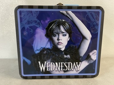 Netflix TV - WEDNESDAY Retro Style Metal Lunch Box ONLY - MINT!