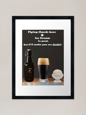 Flying Shards Root Beer Float AD (n gerahmtes Wandbild Poster Leinwanddruck Bild