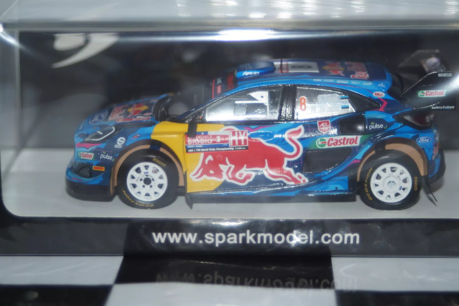 Spark Ford Puma Winner Rally Chile 2023  O.TANAK #8 1:43  Resin S6735