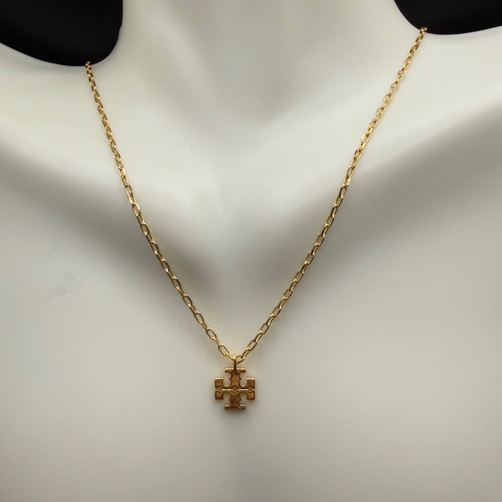 Tory Burch Icon Pendant Necklace | New | Full Packaging thumbnail 4