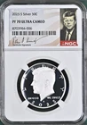 2025 S Silver Proof Kennedy Half Dollar 50C NGC PF70 Ultra Cameo SHINING COIN!