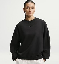 NWT Nike Women's Small Fleece Oversized Crew Sweatshirt XS