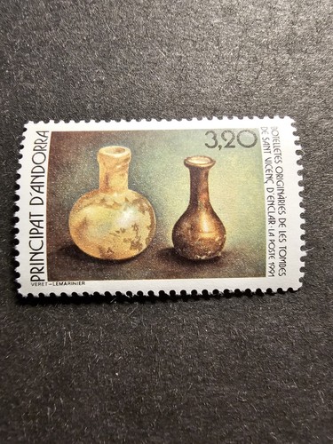 Sello Francia Andorra Restos De Tiempo Antiguos N º 404 Nueva Lujo MNH 1991 - Imagen 1 de 2