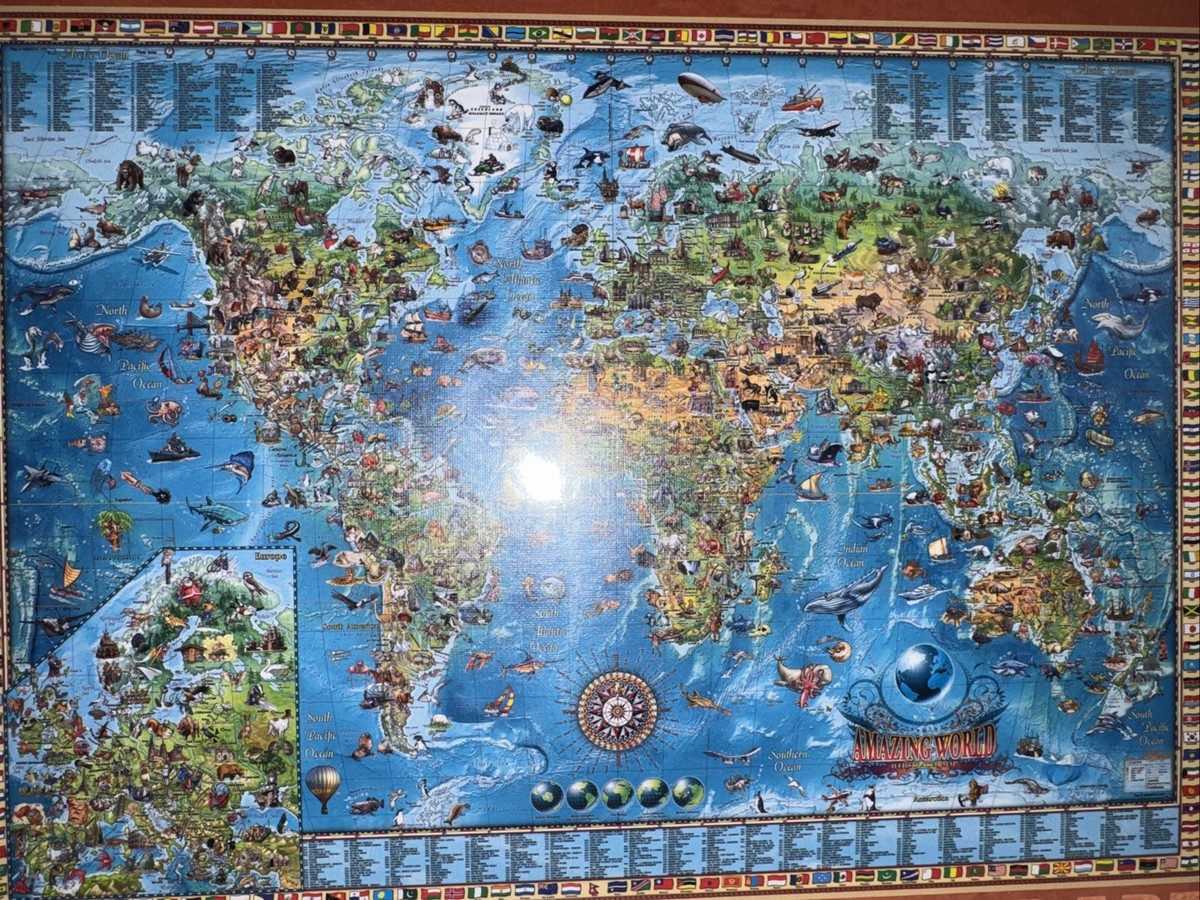ジグソーパズル HEYE PAZZLE(2000piece) Map Art 29845 Heye : The World Map Art 2000 Piece Puzzle Amazing WORLD | eBay