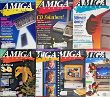 AMIGA WORLD MAGAZINE - LOT OF 7 - 1992 - FREE SHIPPING