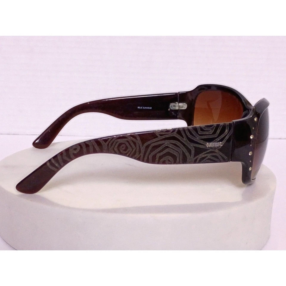 Óculos de sol relíquia Kirsten armação preta marrom lente desbotada WS4200 001 62-16-120 - Imagem 4 de 4