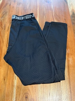 Men's Layer 8 Q-Wick Dry Compression Pants Black Medium