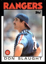 Don Slaught 1986 Topps #761 Texas Rangers MLB READ FREE SHIPPING AutographDen