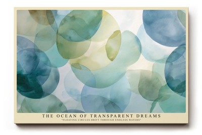 Paul Sinus Wandbild The Ocean of Transparent Dreams   schwebende Kreise in