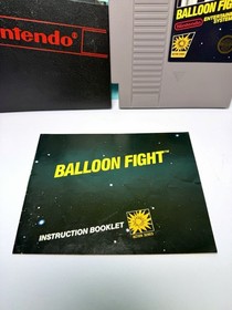 Balloon Fight (Nintendo NES, 1986)- Autentic w/ Manual & Official Dust Protector