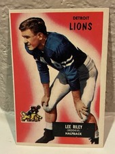 1955 Bowman #21 Lee Riley Rookie Detroit Lions EXMT