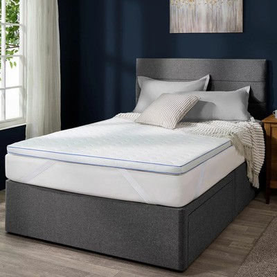 Mattress Topper Memory Foam Gel Luxury Cooling 5cm Snuggledown Double King